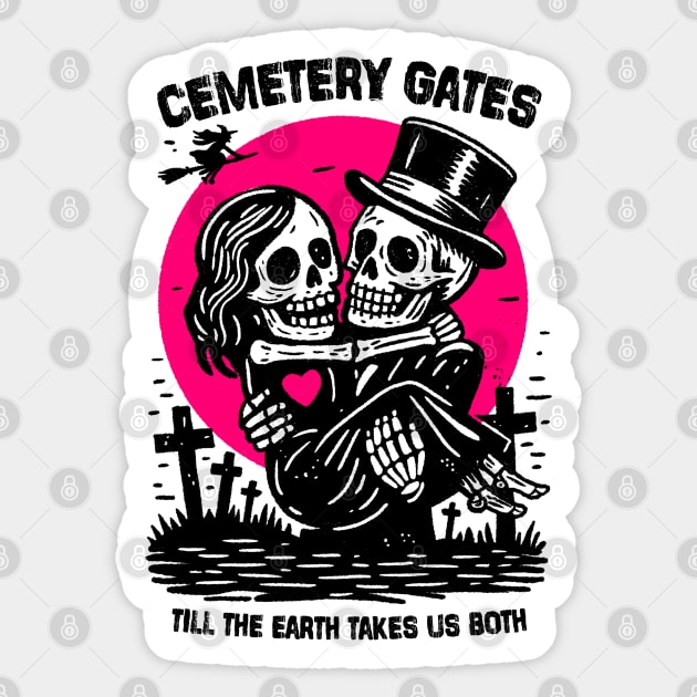 CEMETERY GATES Sticker by artslaves